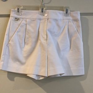 DVF white shorts. Size 8.